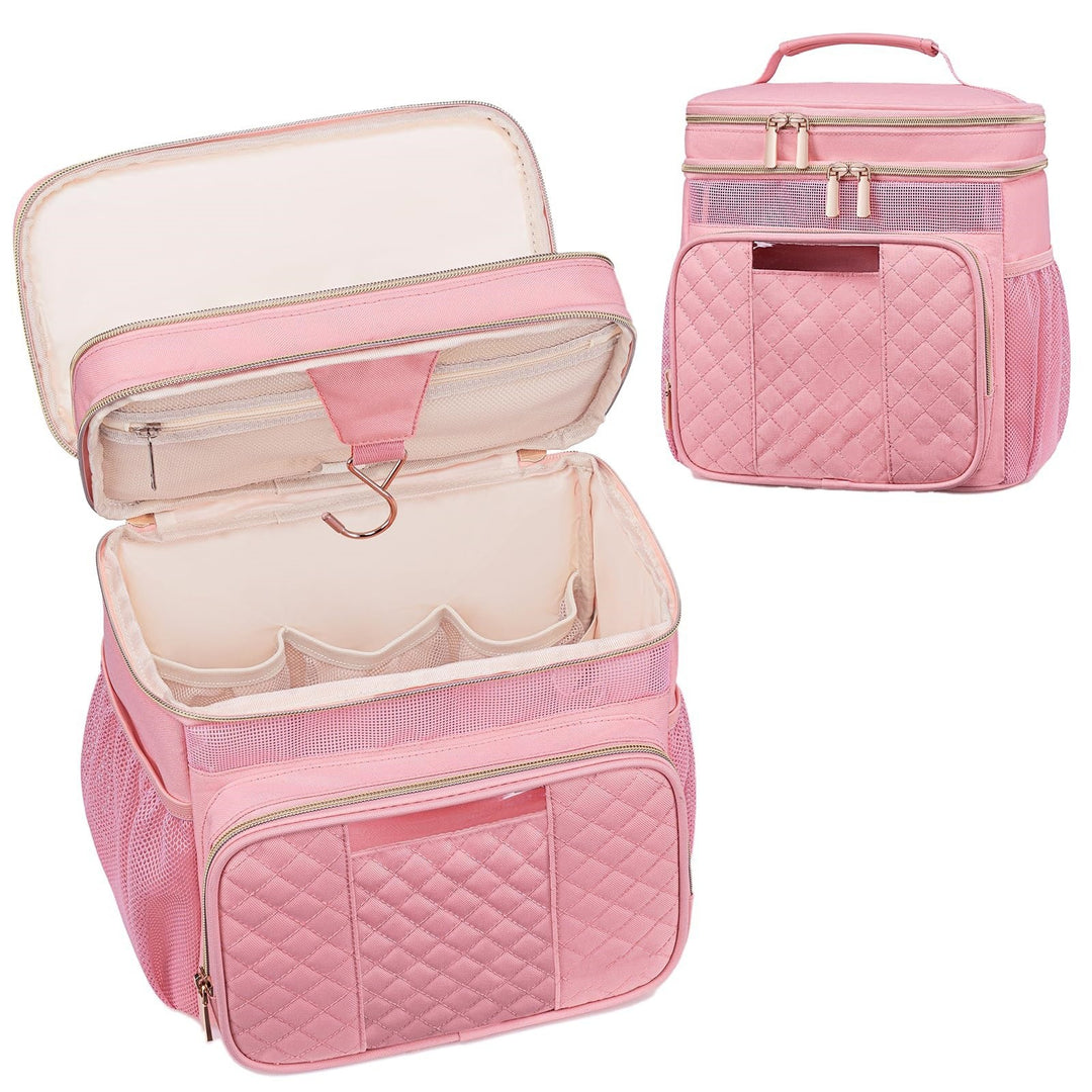 Cosmetic organizer bag with practical compartments Bowlift