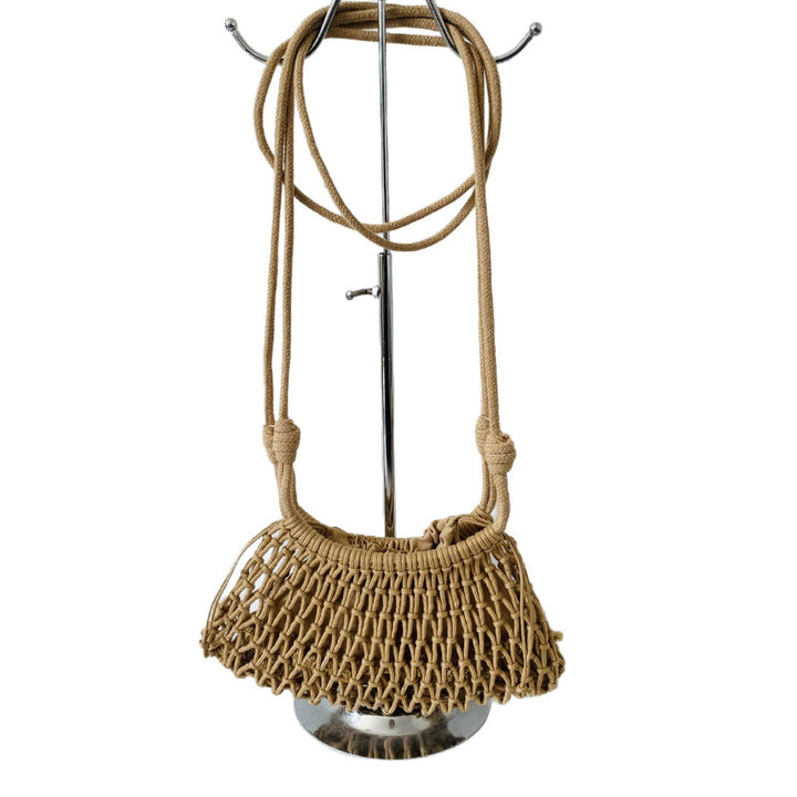 Hand-knotted tote bag with adjustable shoulder strap Bowlift