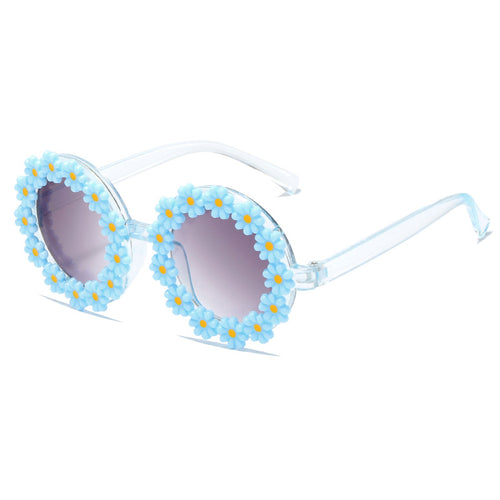 Women stylish sunglasses with floral applications Bowlift