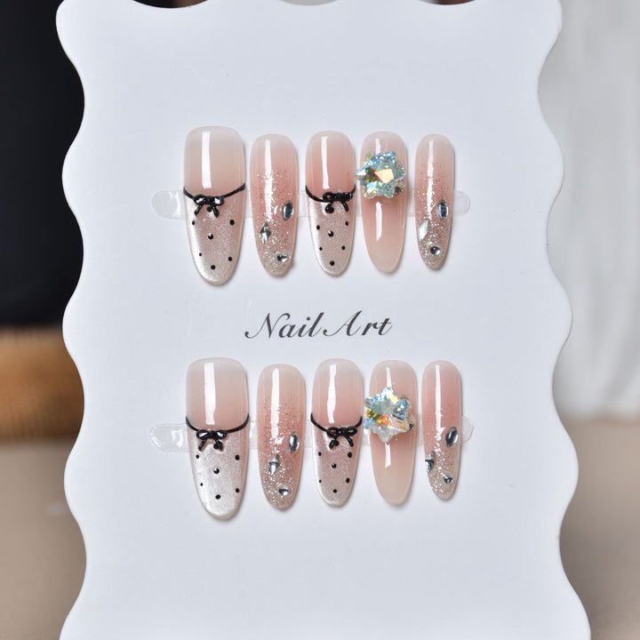 Decorative Animal Print Press-On Nail Set Bowlift
