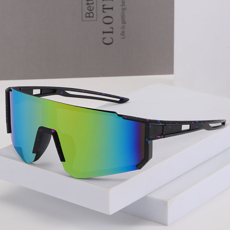 Men's Futuristic Oversized Shield Sunglasses Bowlift