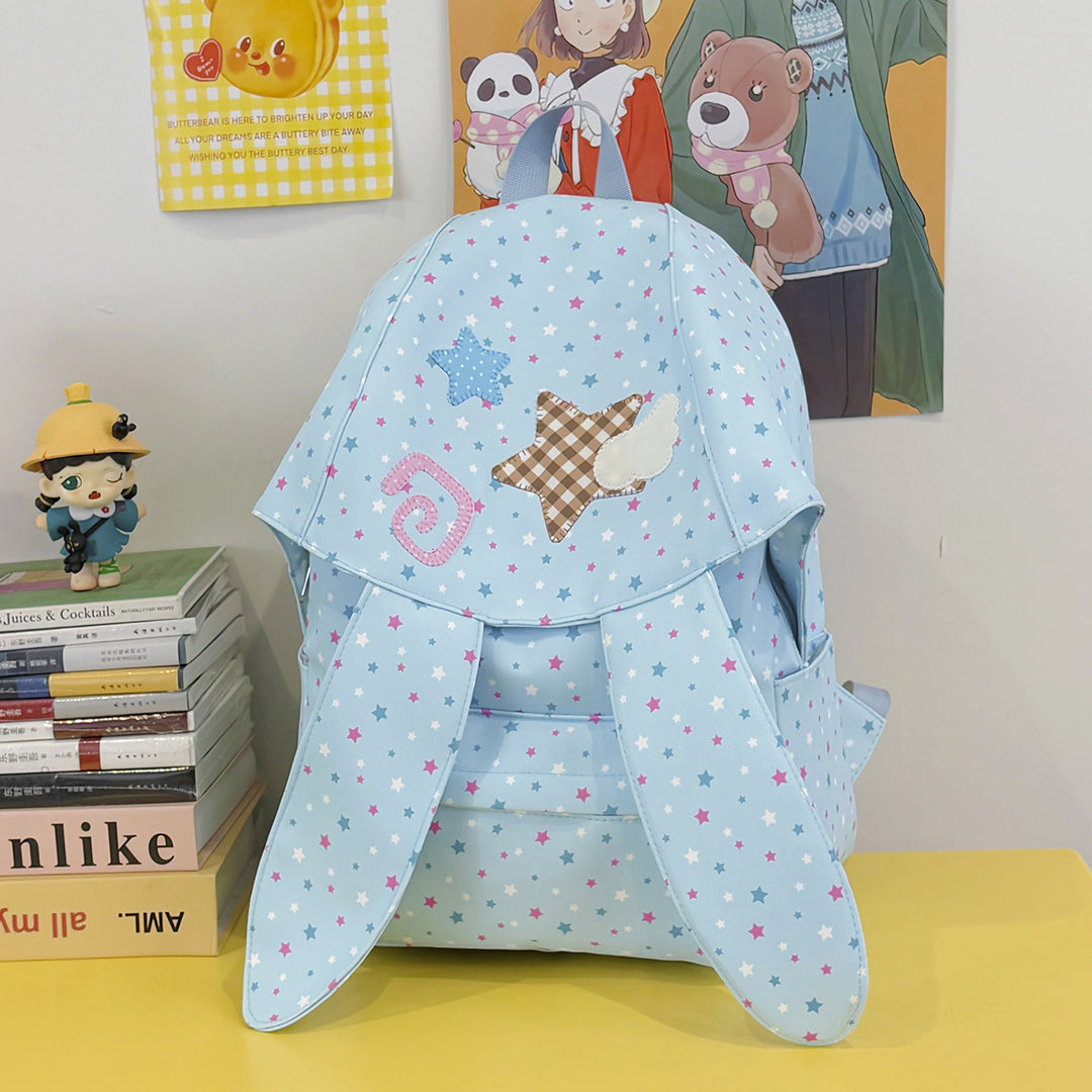 Cute Bunny Ear Patterned Backpack