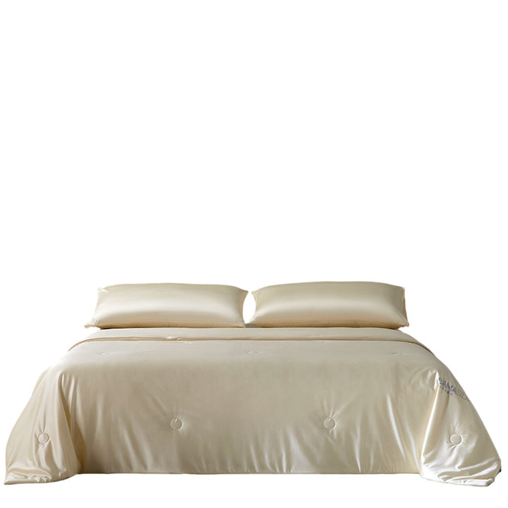 Women Luxury Satin Duvet with Elegant Button Structure Bowlift