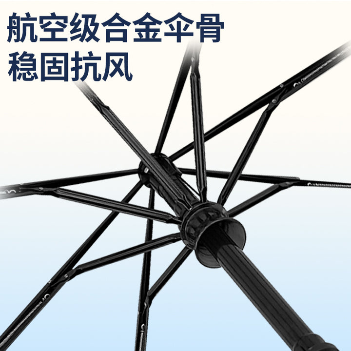 Women's Automatic Windproof Umbrella with UV Protection Bowlift