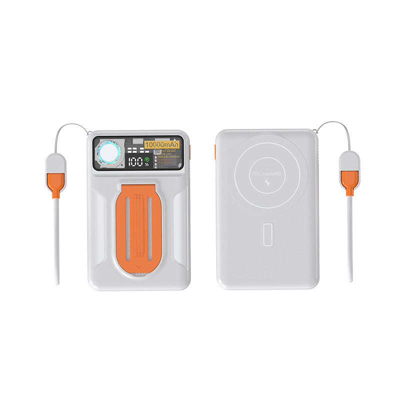 High-performance power bank with smart LED display and multifunctional charging cable Bowlift