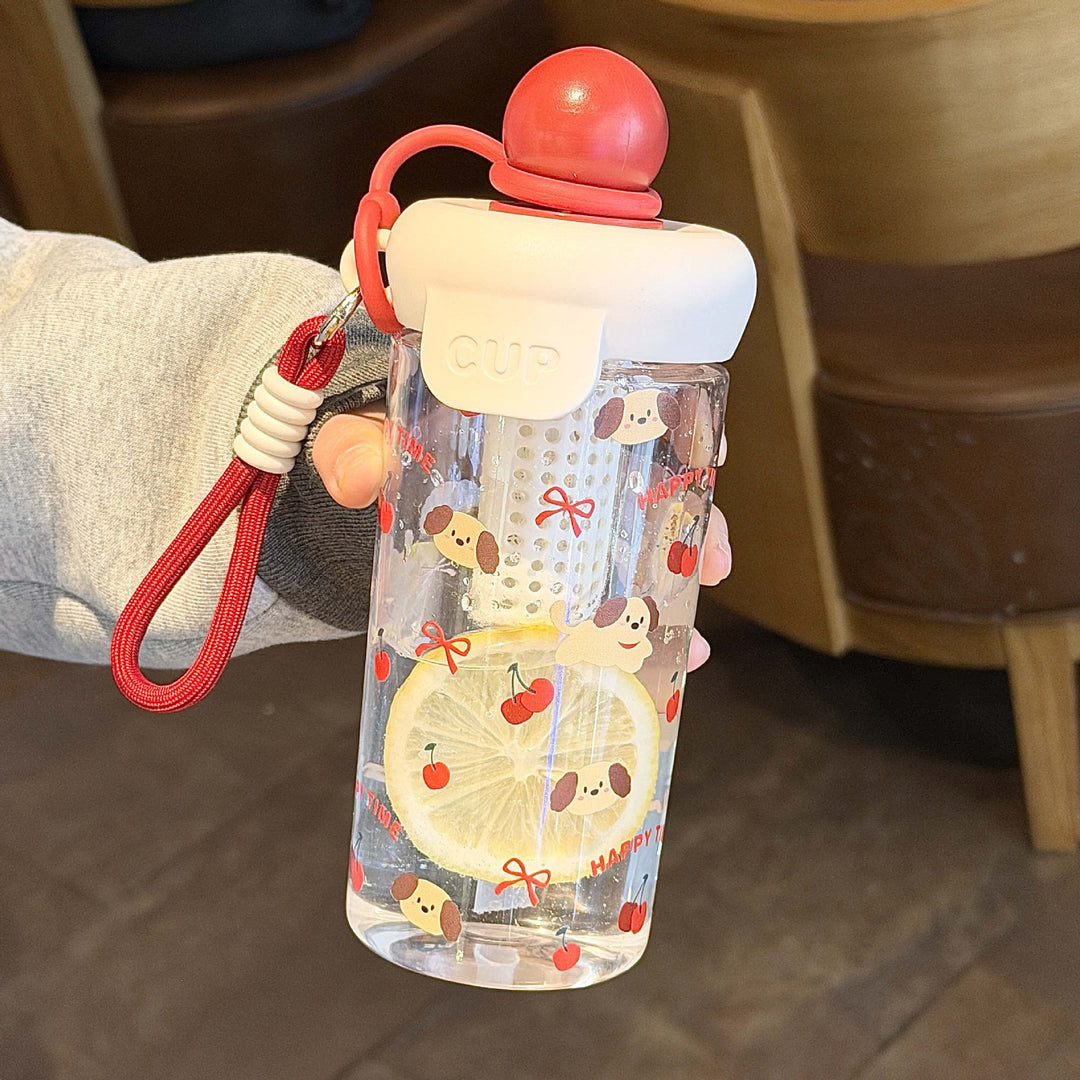 Women's Creative Water Bottle with Casual Design Bowlift