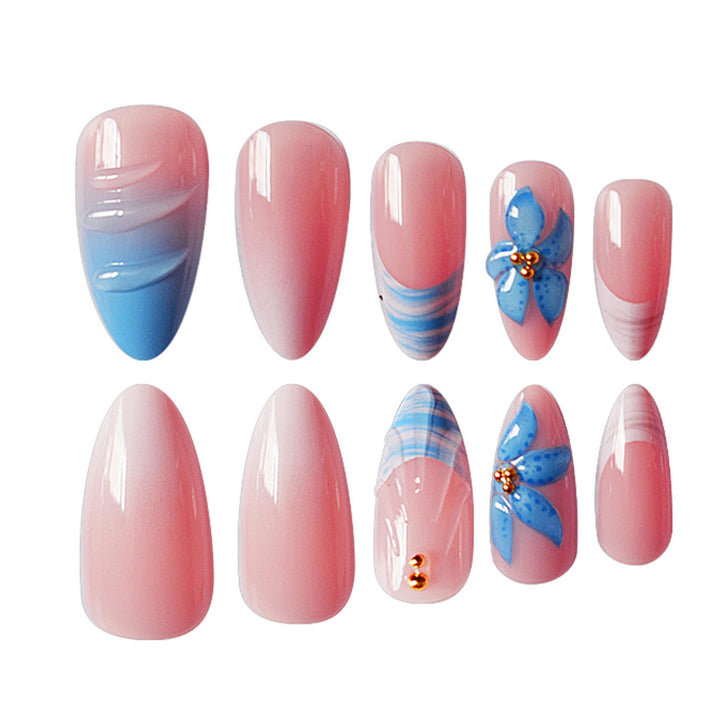 3D Floral and Ocean-Themed Nail Art Extensions Bowlift