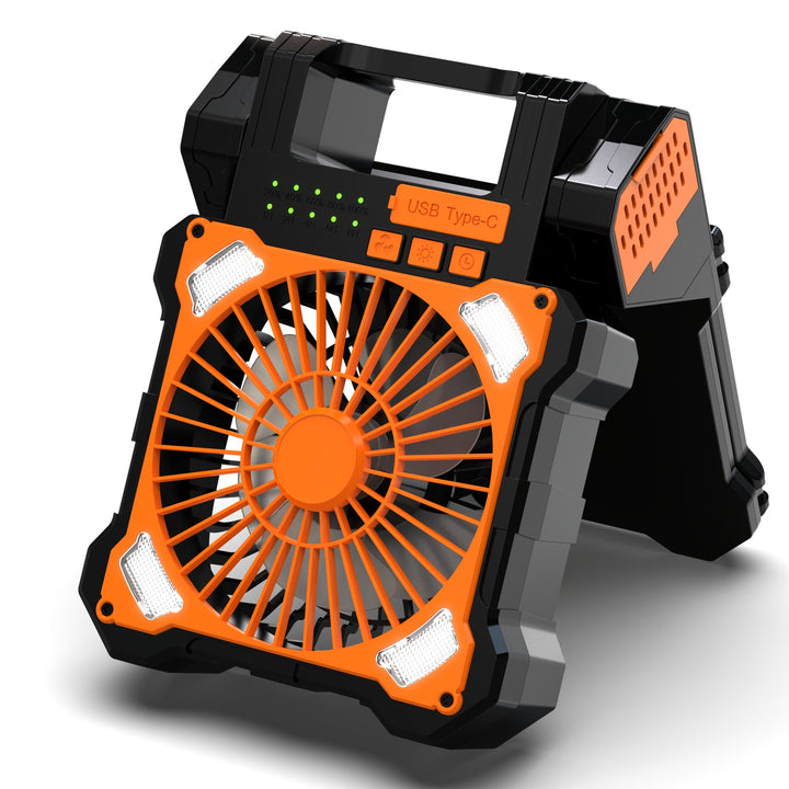 Portable Solar-Powered Rechargeable Fan Bowlift