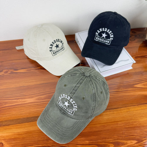 Men's Distressed Vintage Style Baseball Cap Bowlift
