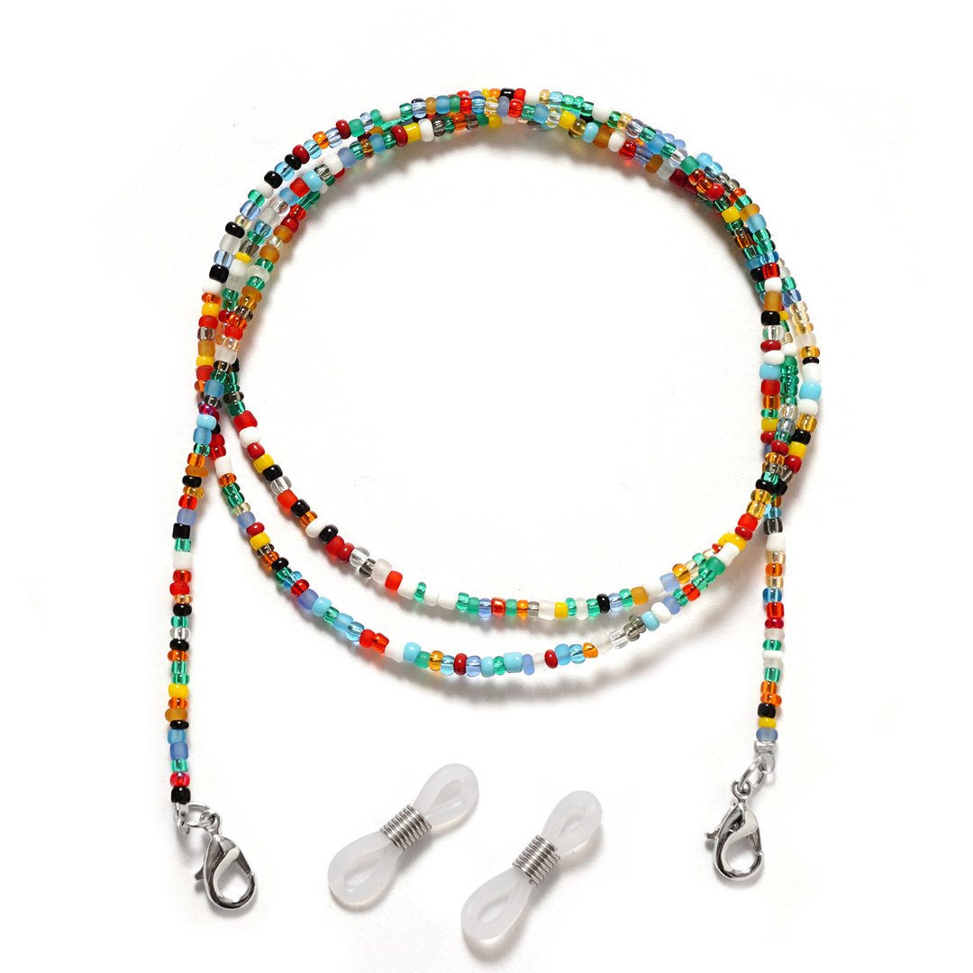 Multi-Colored Beaded Glasses Holder Chain Bowlift