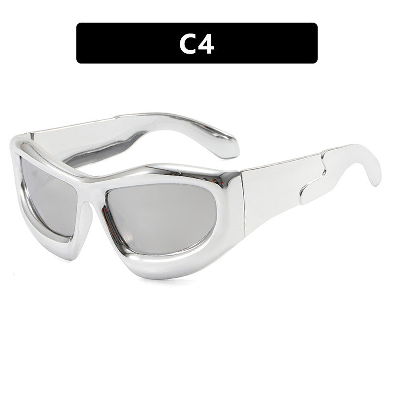 Women's Sporty Sunglasses with Futuristic Design Bowlift