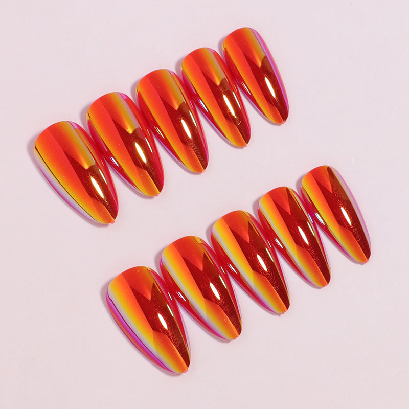 Artistic Gradient Press-On Nails Bowlift