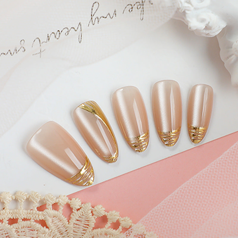 Stylish Decorative Press-On Nail Set Bowlift