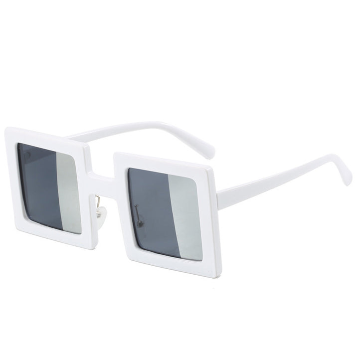 Women's fashionable square sunglasses with a unique, clear design Bowlift