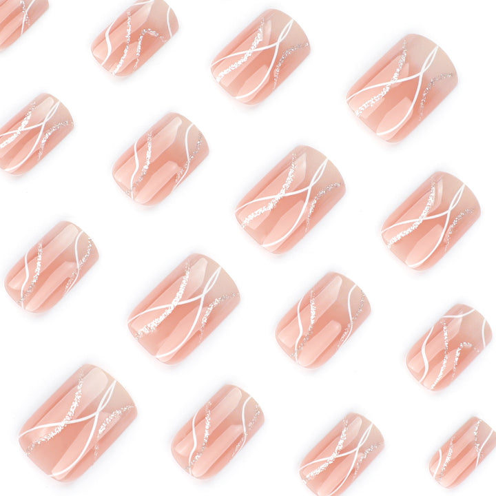 Artful artificial nails with elegant design Bowlift
