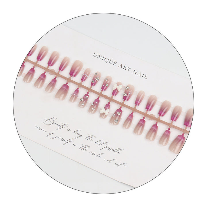 Glamorous Ombre Decorative Press-On Nail Set Bowlift