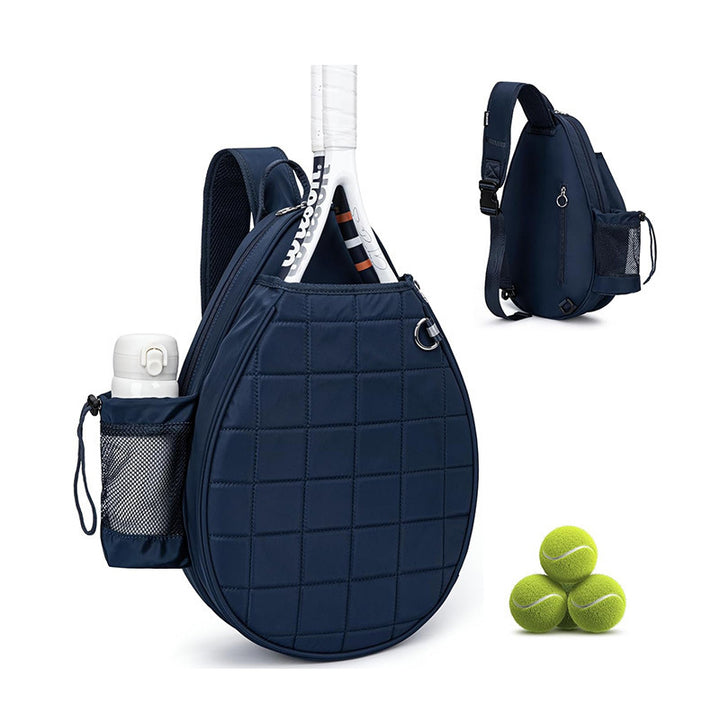 Quilted Tennis Backpack Bowlift