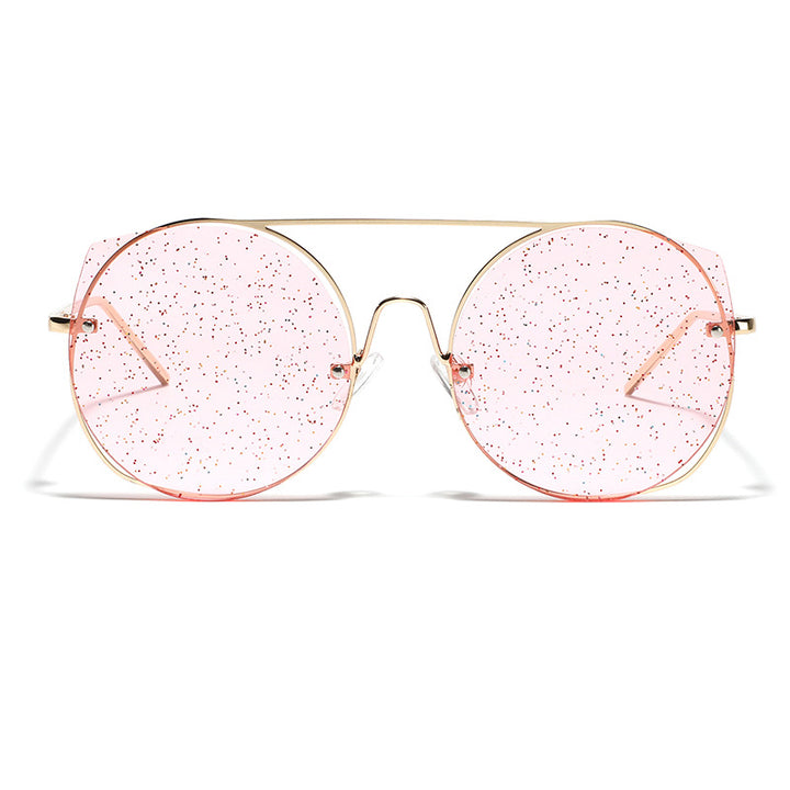 Women oversized sunglasses with glittering lenses Bowlift