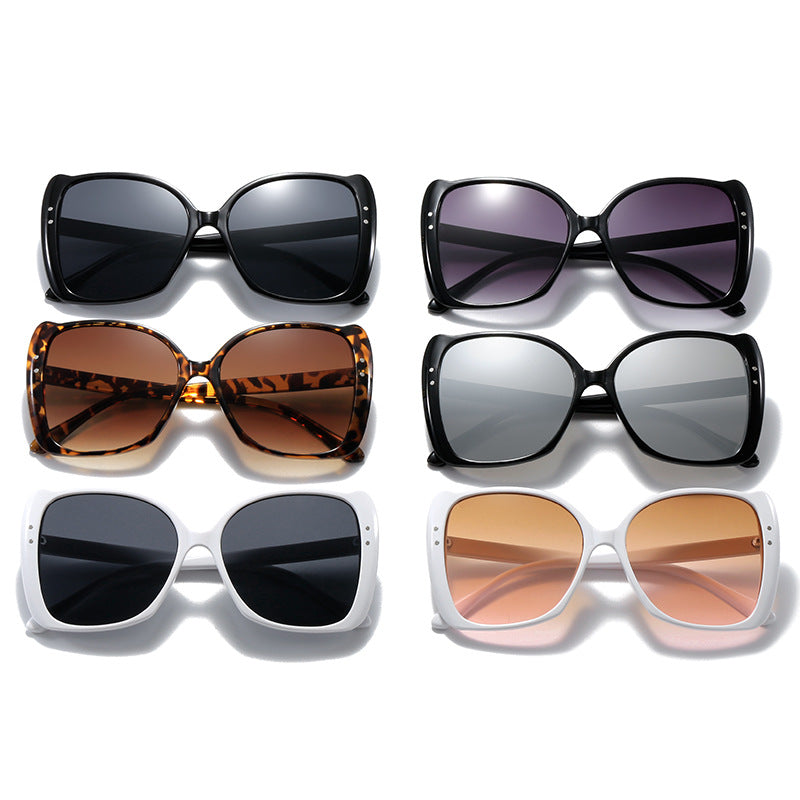 Women oversized sunglasses with brown gradient Bowlift