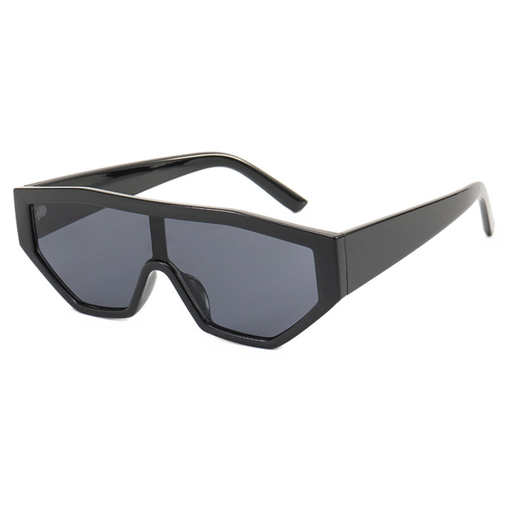 Ladies fashionable sunglasses in animal fur look Bowlift