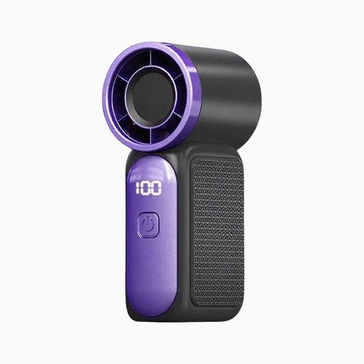 Women's Portable Mini Fan with Digital Display Bowlift