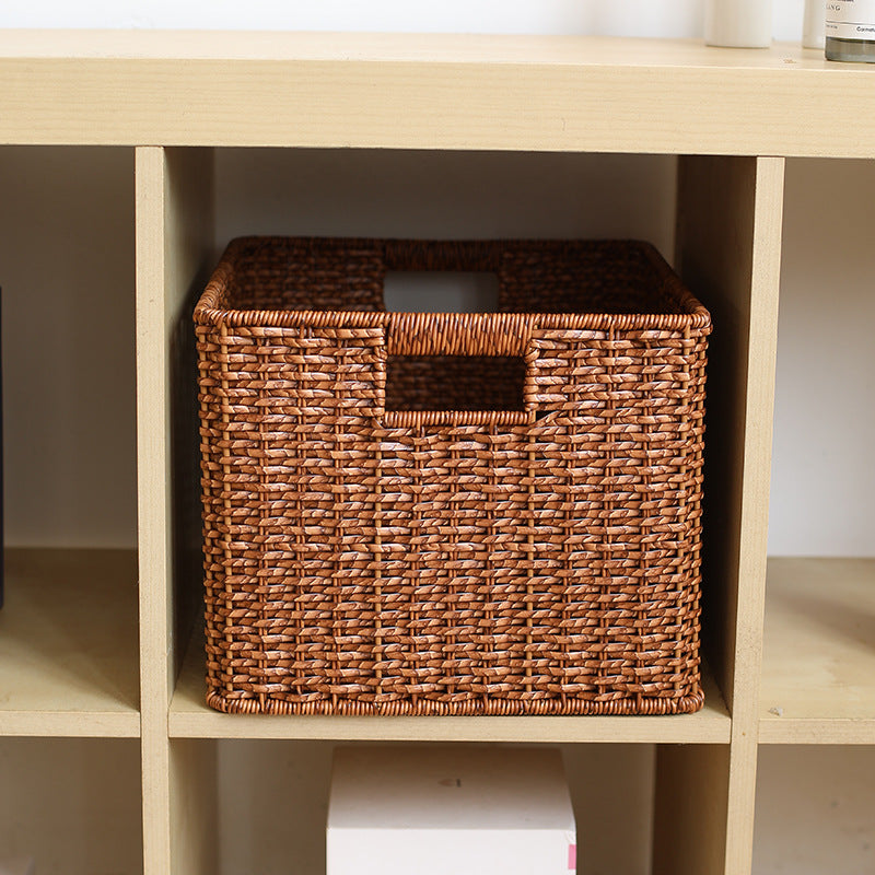 Unisex Braided Storage Basket with Practical Handles Bowlift