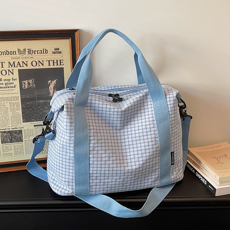Checkered Travel Duffle