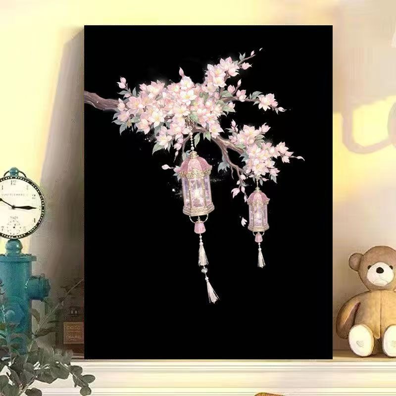 Wisteria Floral Canvas Art Bowlift