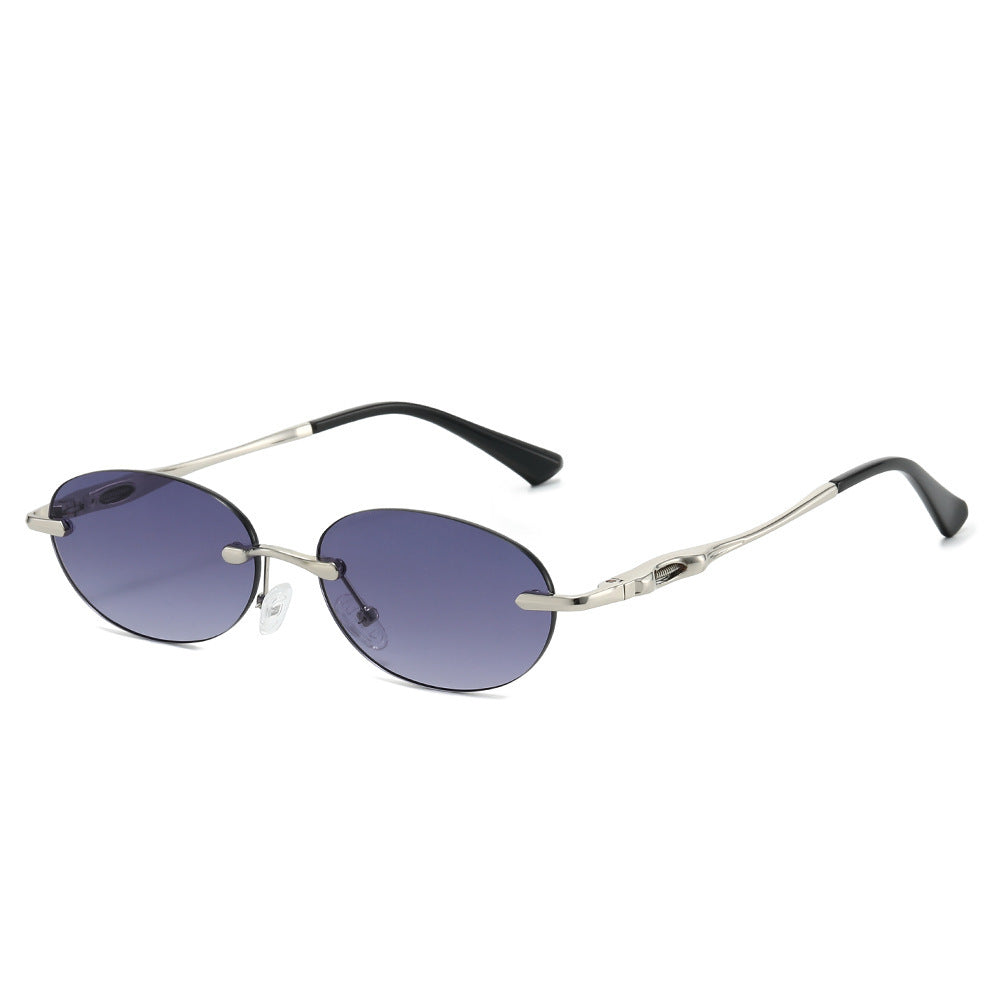 Retro Oval Frame Sunglasses Bowlift