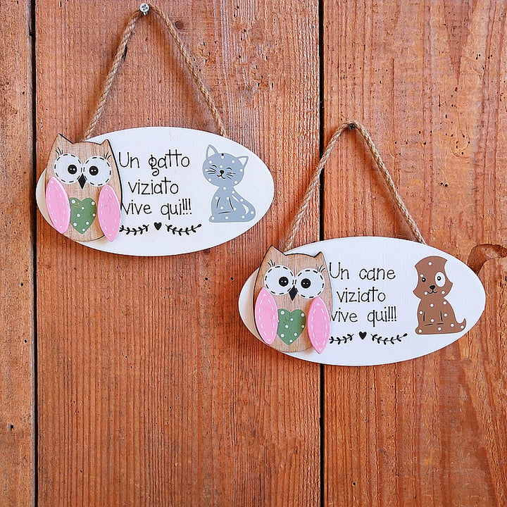 Cute Owl Welcome Sign