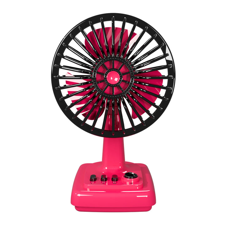 Unisex Portable Table Fan in Retro Design Bowlift