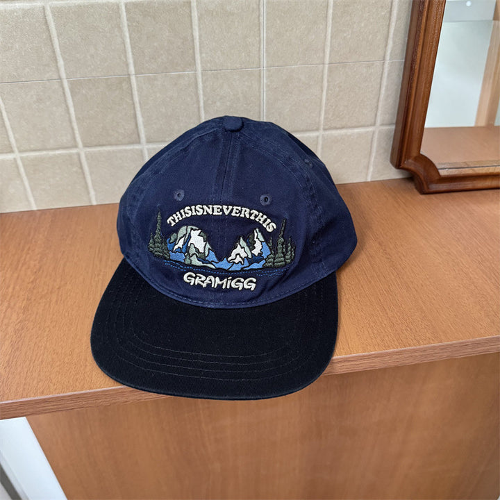 Men's Embroidered Graphic Adventure Cap Bowlift