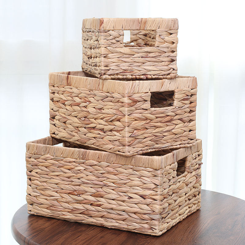 Handcrafted organizer basket with two handles Bowlift
