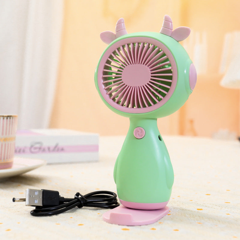 Women Portable Mini-Fan in Cute Animal Design Bowlift