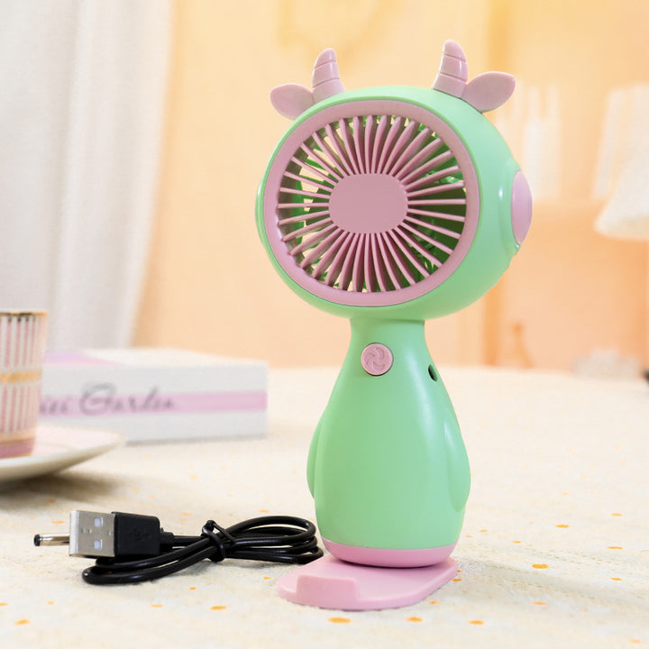 Women Portable Mini-Fan in Cute Animal Design Bowlift