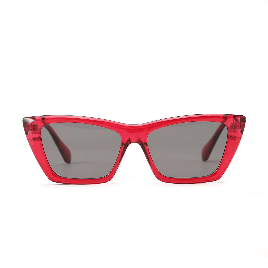 Women geometric sunglasses with stylish plastic frame Bowlift