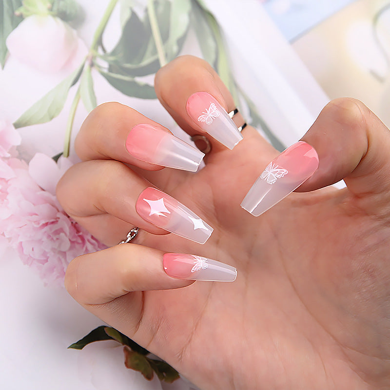 Artificial nail set with unique patterns Bowlift