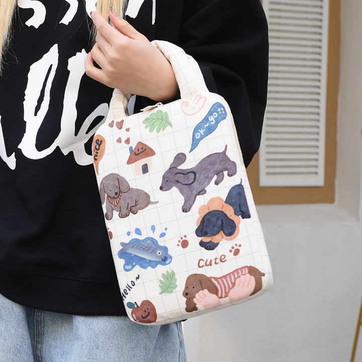 Stylish laptop cover with cute dog design Bowlift