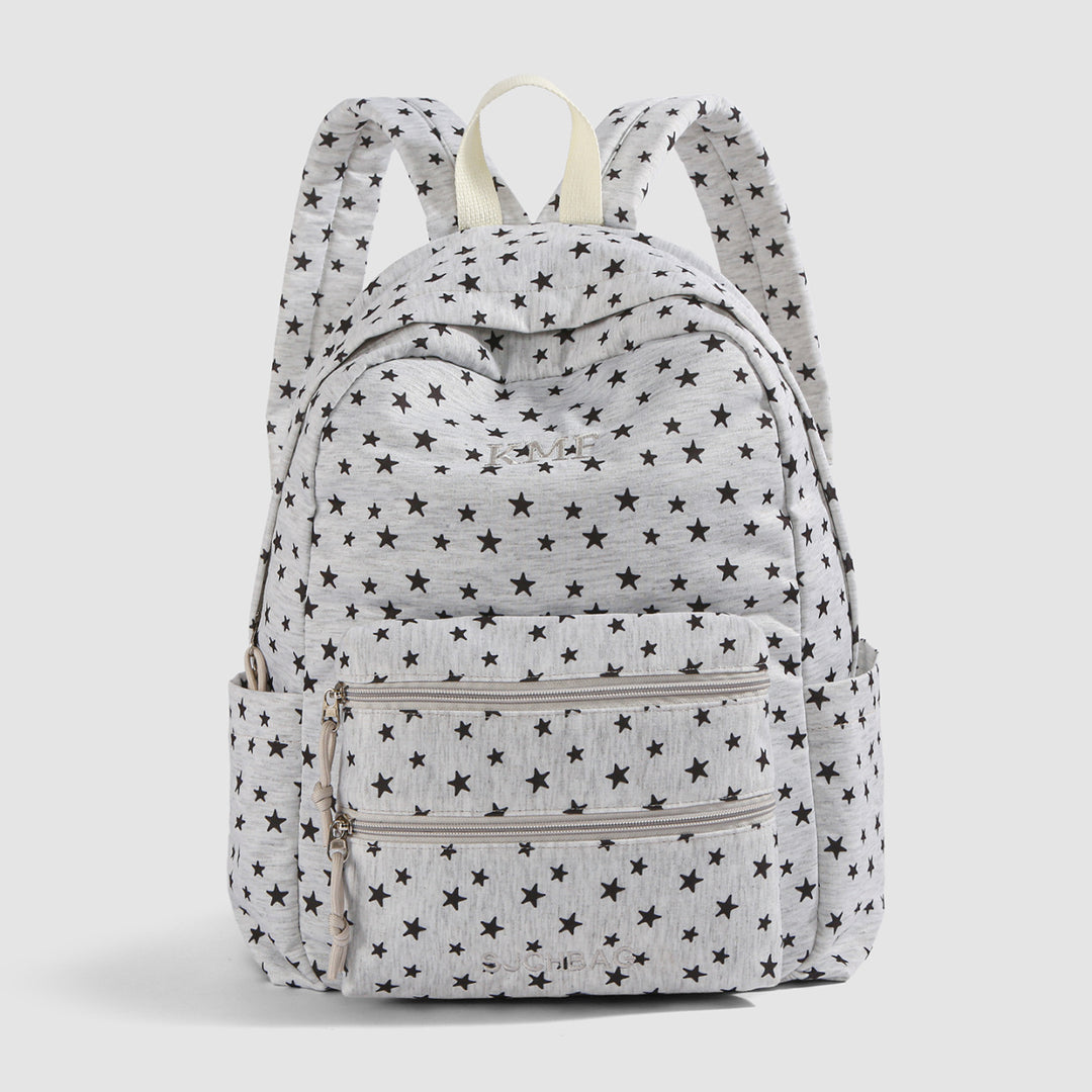 Backpack with Stylish Star Design and Versatile Compartments Bowlift