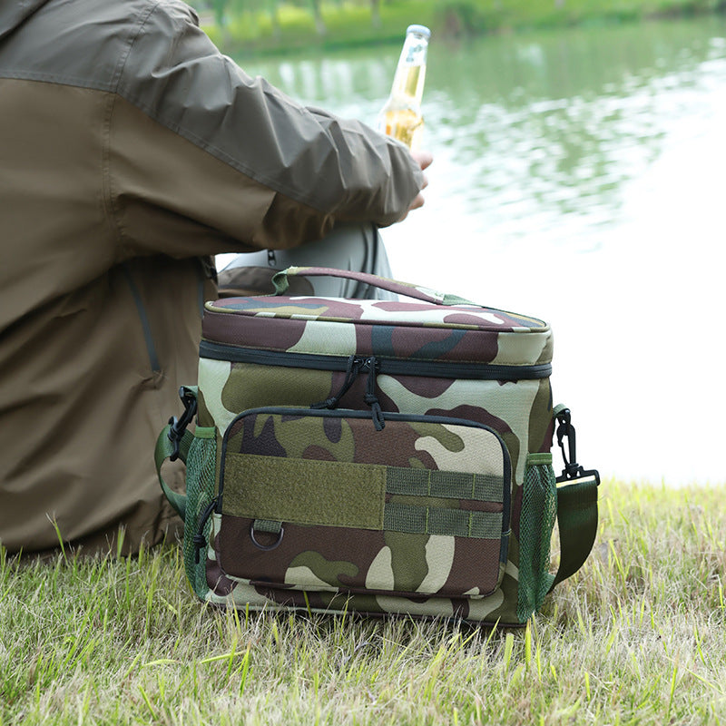 Insulated Camo Lunch Cooler Bag Bowlift