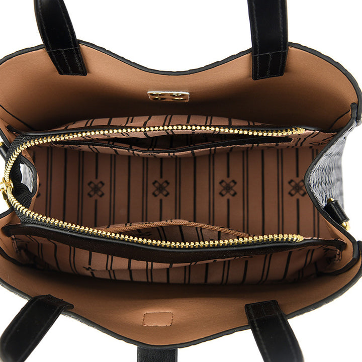 Textured Structured Handbag Bowlift