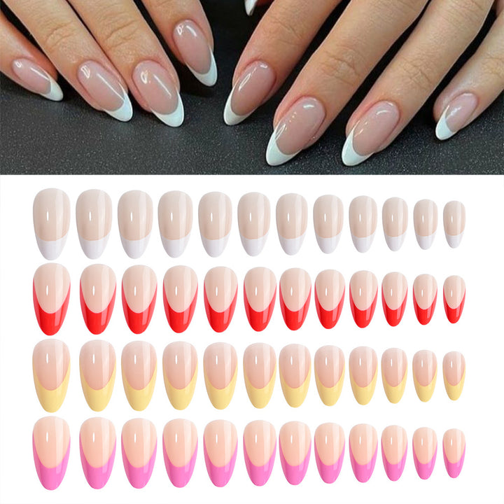 Stylish Almond-Shaped Press-On Nail Collection Bowlift