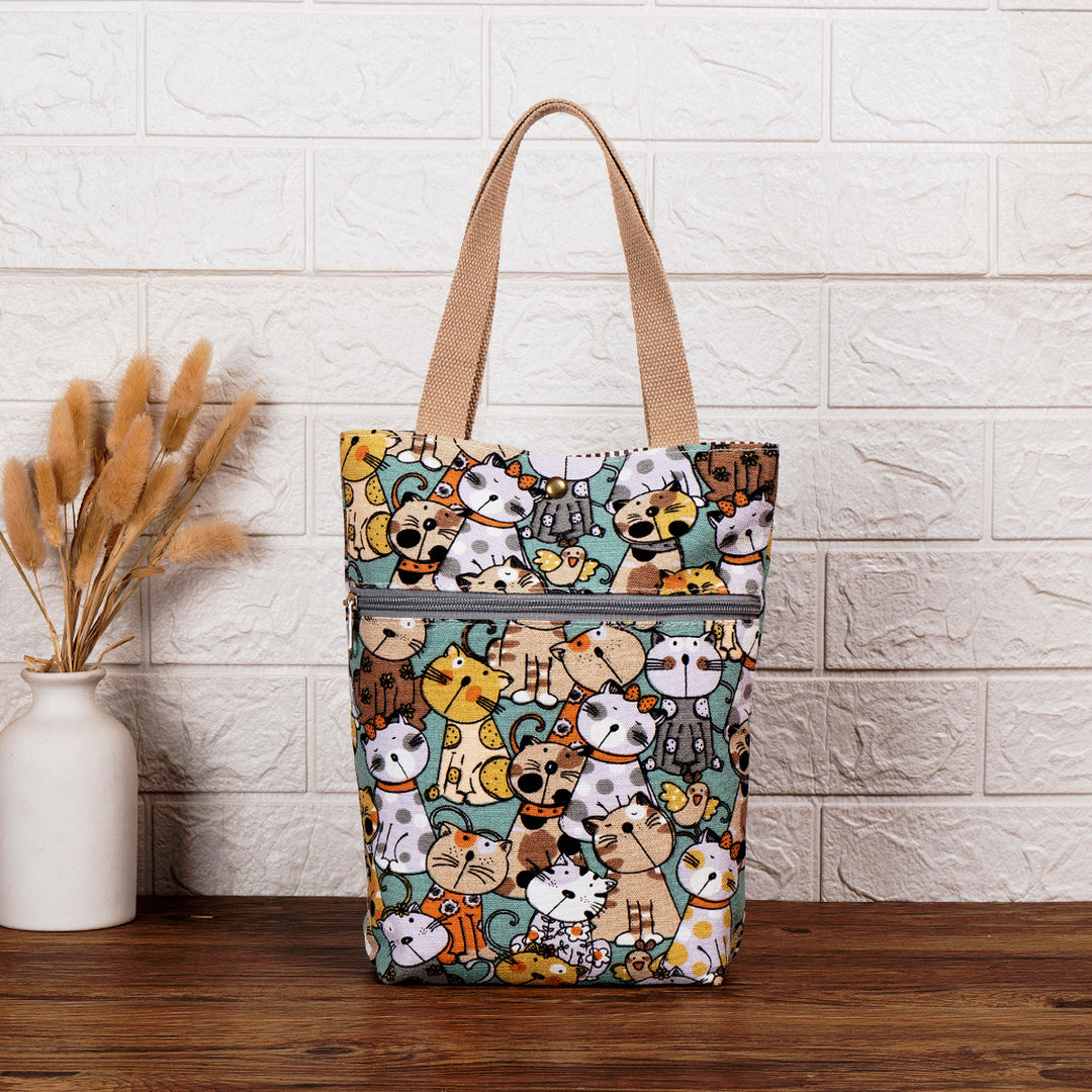 Cat Print Insulated Lunch Bag Bowlift