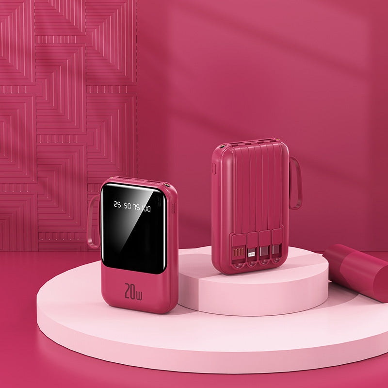 Portable power bank with state-of-the-art charging display and fast USB-C connection Bowlift