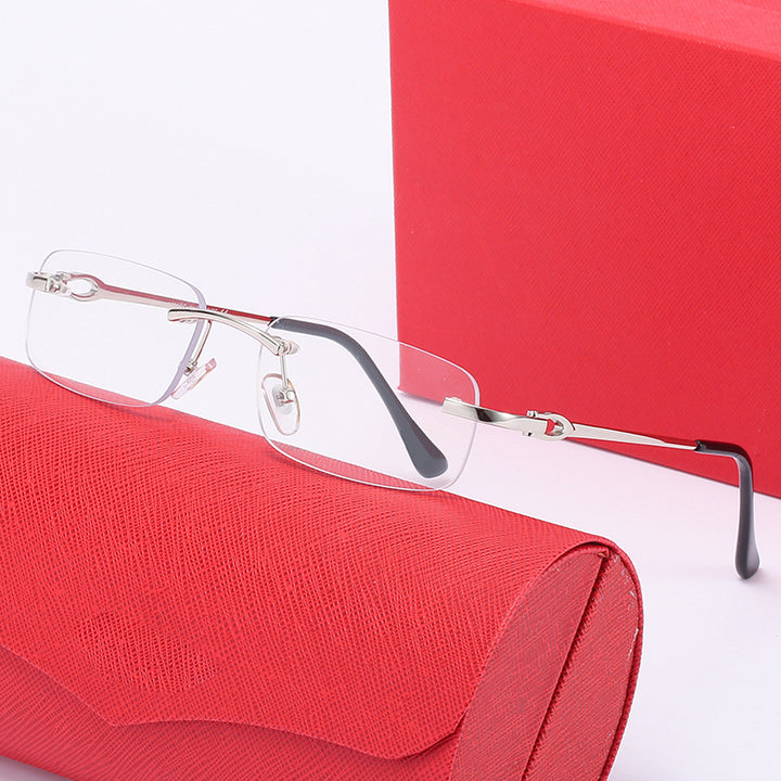 Women's elegant half-frame glasses with comfortable nose pads Bowlift