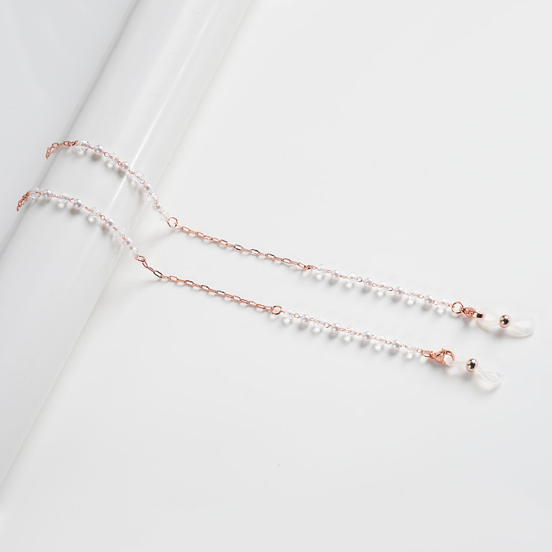 Elegant Beaded Chain Eyewear Holder Bowlift