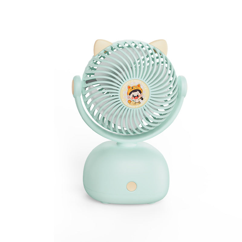 Women Portable Cat Head Fan Bowlift