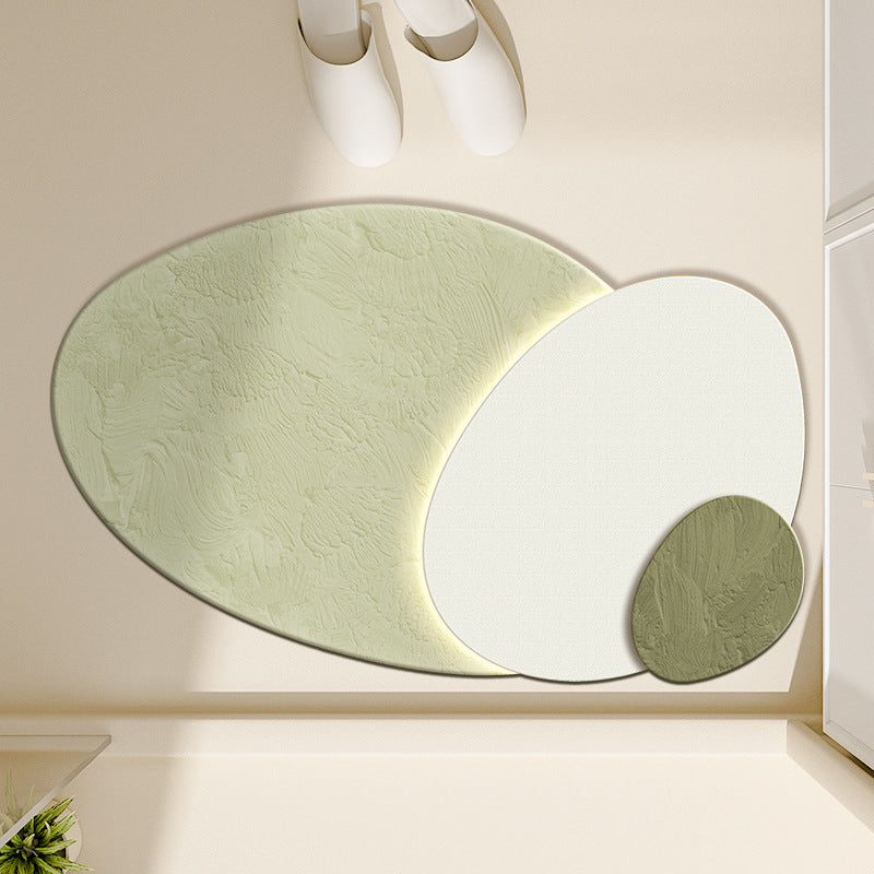 Floral-Inspired Decorative Bath Mat Bowlift