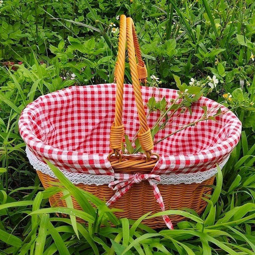 Woven Picnic Basket Bowlift