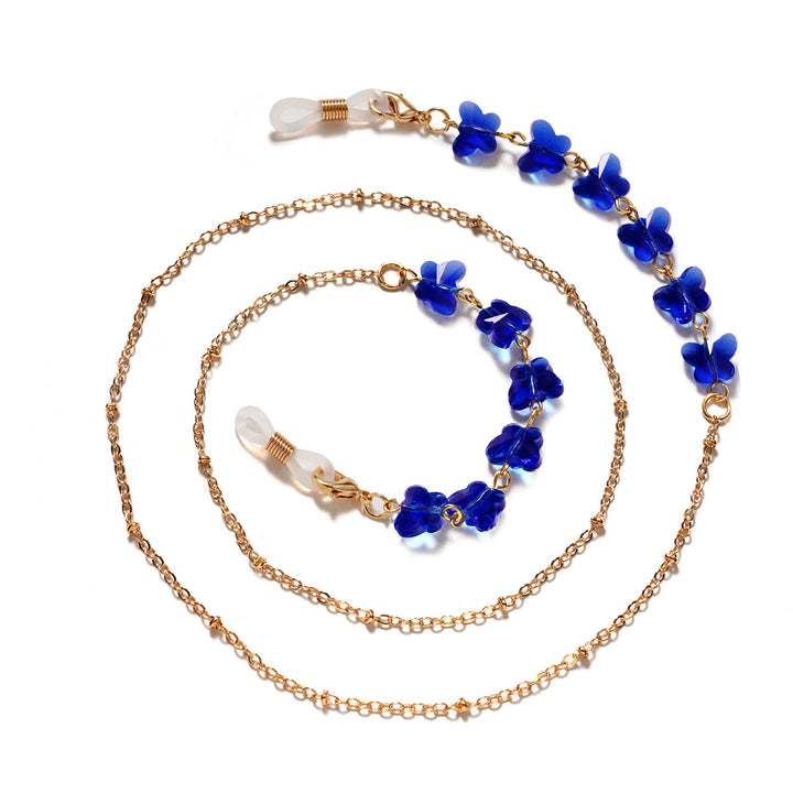 Floral Embellished Eyewear Chain Bowlift